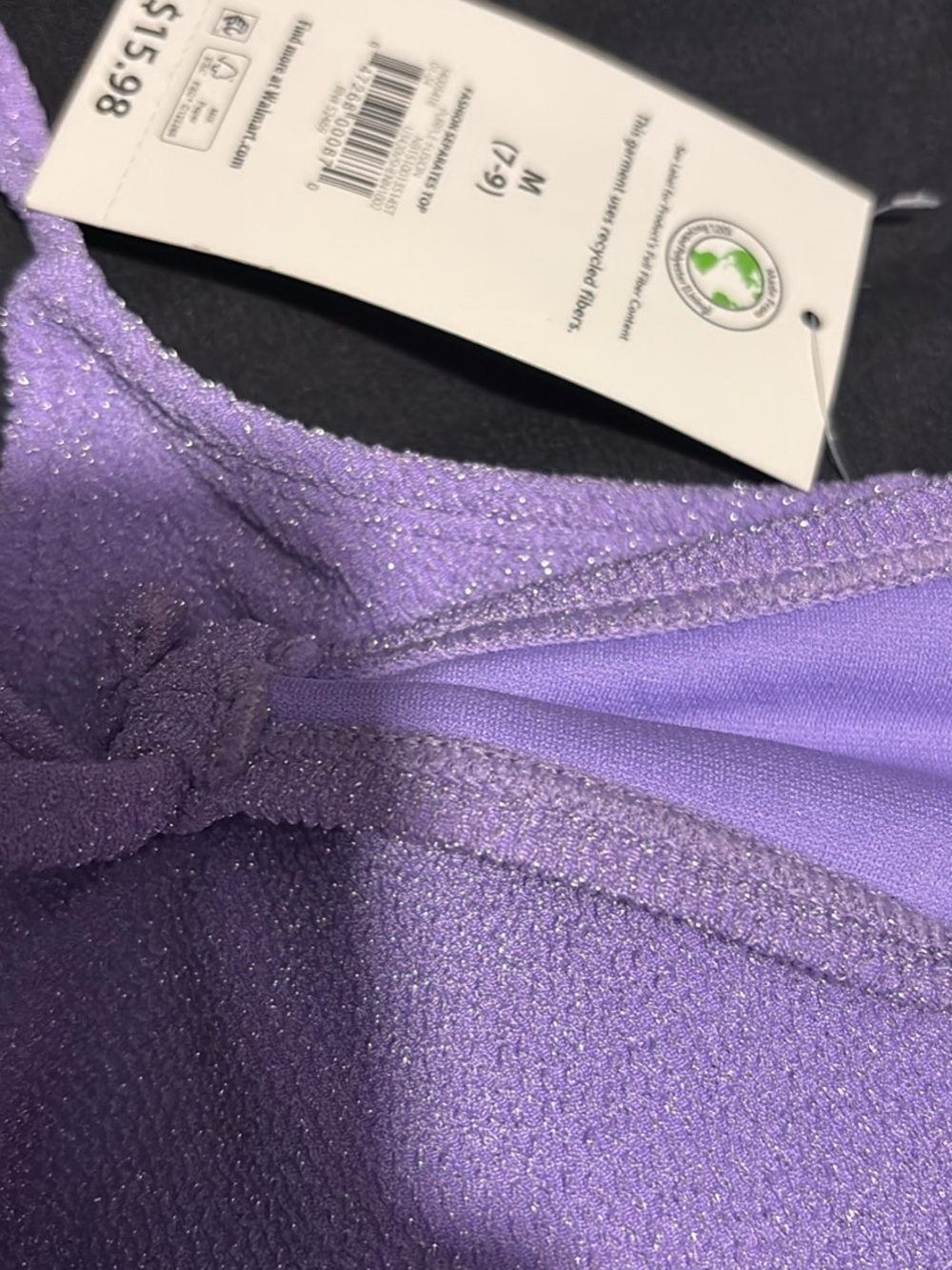 Women’s Shimmery Lavender Bikini Set - XL - Picture 3 of 3
